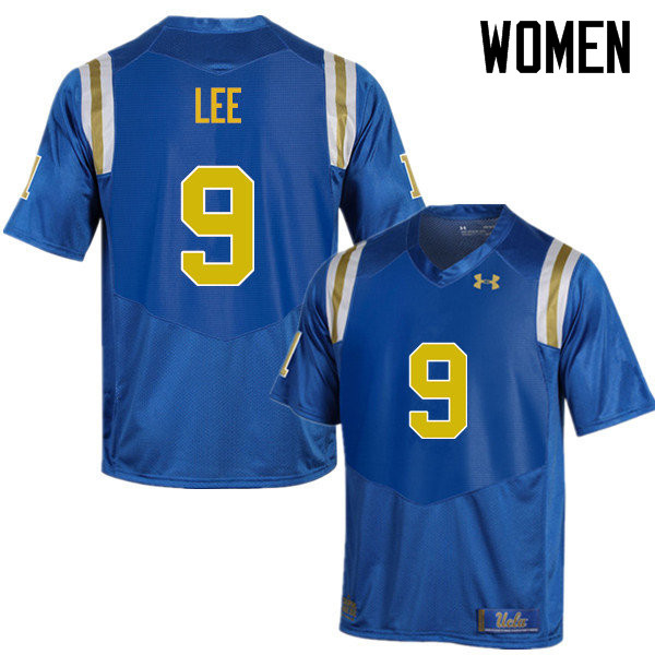 Women #9 Dymond Lee UCLA Bruins Under Armour College Football Jerseys Sale-Blue